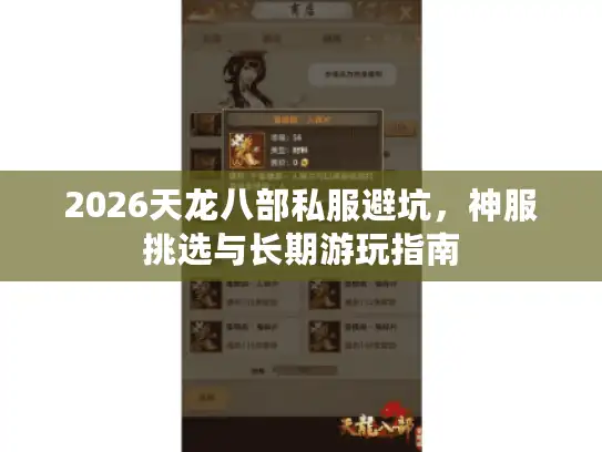 2026天龙八部私服避坑，神服挑选与长期游玩指南