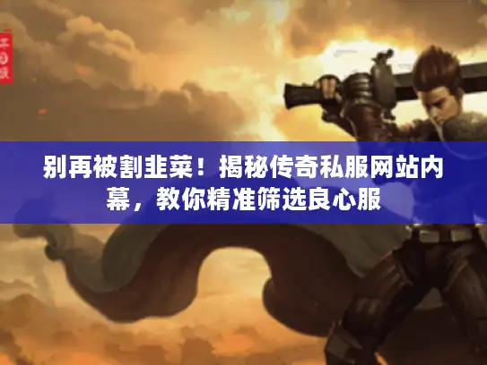 别再被割韭菜！揭秘传奇私服网站内幕，教你精准筛选良心服