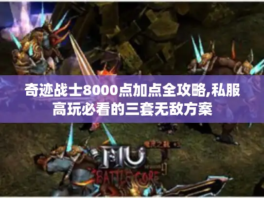 奇迹战士8000点加点全攻略,私服高玩必看的三套无敌方案