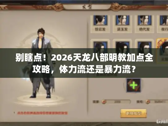 别瞎点！2026天龙八部明教加点全攻略，体力流还是暴力流？