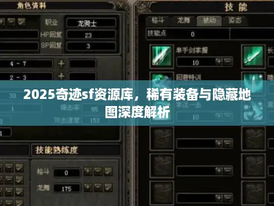 2025奇迹sf资源库，稀有装备与隐藏地图深度解析