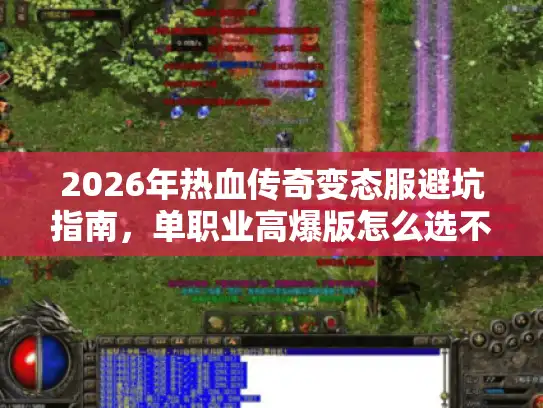 2026年热血传奇变态服避坑指南，单职业高爆版怎么选不亏钱？