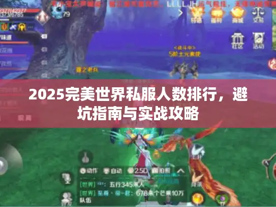 2025完美世界私服人数排行，避坑指南与实战攻略