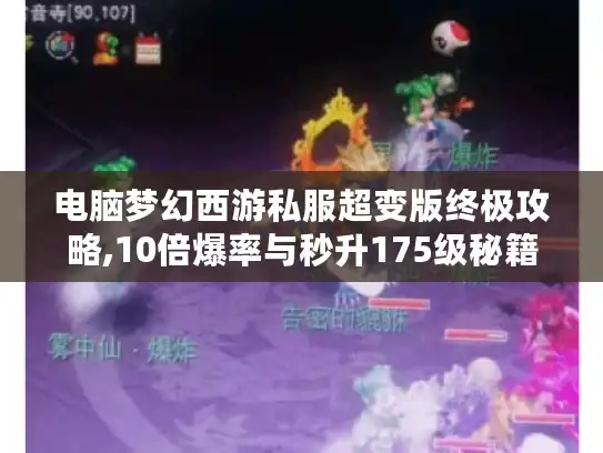电脑梦幻西游私服超变版终极攻略,10倍爆率与秒升175级秘籍