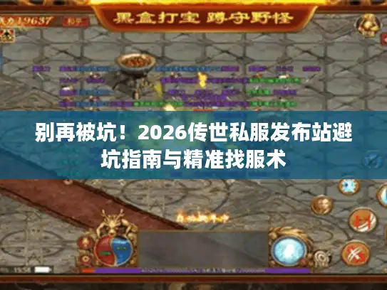 别再被坑！2026传世私服发布站避坑指南与精准找服术