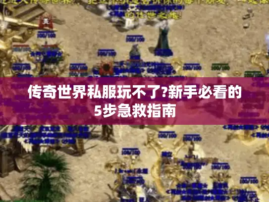 传奇世界私服玩不了?新手必看的5步急救指南 传奇世界私服玩不了?新手必看的5步急救指南