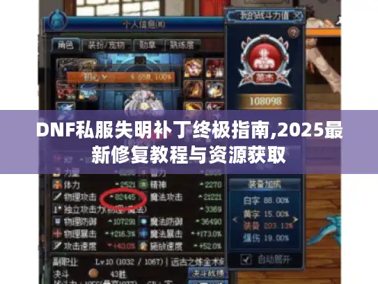 DNF私服失明补丁终极指南,2025最新修复教程与资源获取