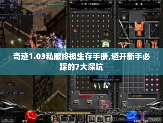 奇迹1.03私服终极生存手册,避开新手必踩的7大深坑