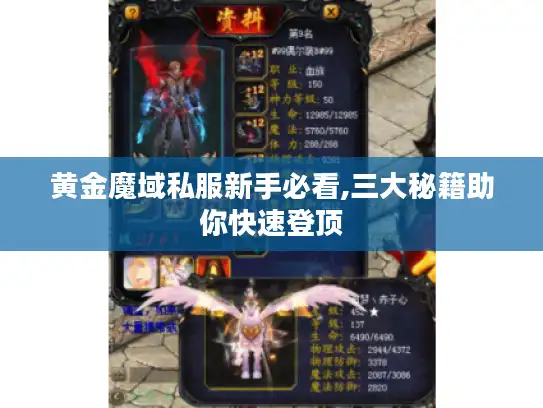 黄金魔域私服新手必看,三大秘籍助你快速登顶 黄金魔域私服新手必看,三大秘籍助你快速登顶
