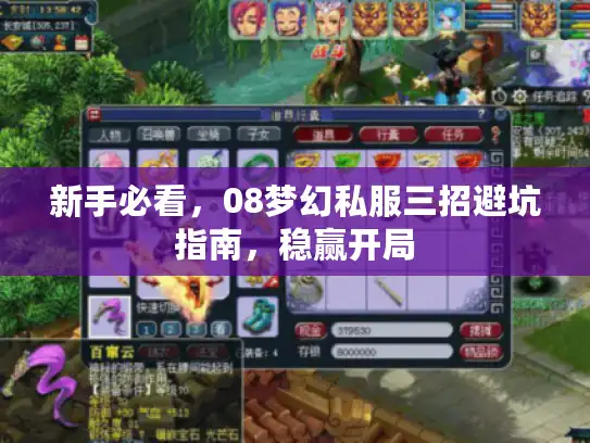 新手必看,08梦幻私服三招避坑指南,稳赢开局 新手必看,08梦幻私服三招避坑指南,稳赢开局