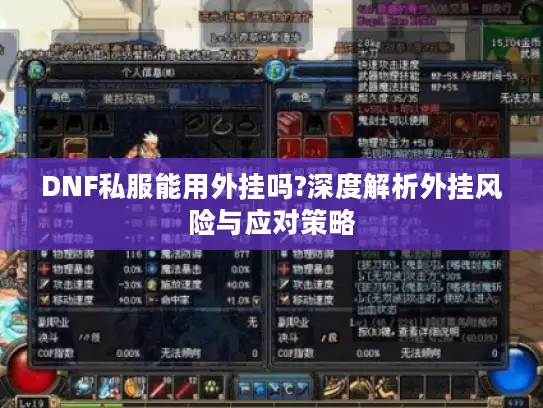 DNF私服能用外挂吗?深度解析外挂风险与应对策略