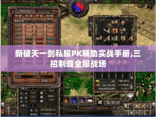 新破天一剑私服PK辅助实战手册,三招制霸全服战场
