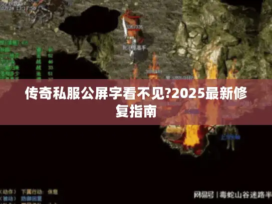 传奇私服公屏字看不见?2025最新修复指南