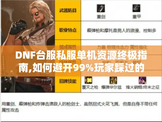 DNF台服私服单机资源终极指南,如何避开99%玩家踩过的坑