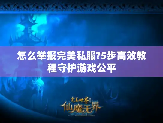 怎么举报完美私服?5步高效教程守护游戏公平 怎么举报完美私服?5步高效教程守护游戏公平