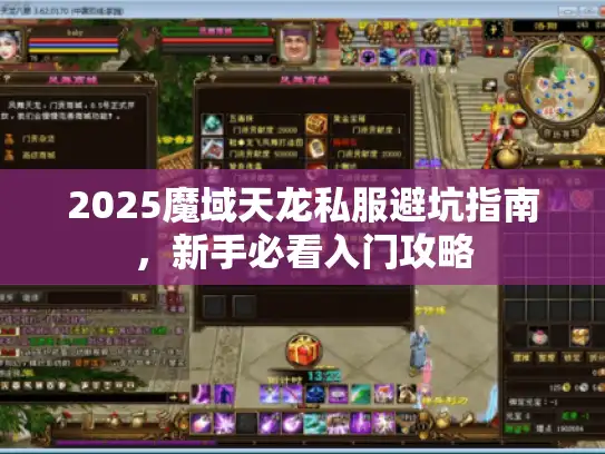 2025魔域天龙私服避坑指南,新手必看入门攻略 2025魔域天龙私服避坑指南,新手必看入门攻略