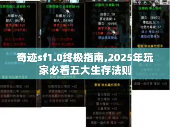 奇迹sf1.0终极指南,2025年玩家必看五大生存法则