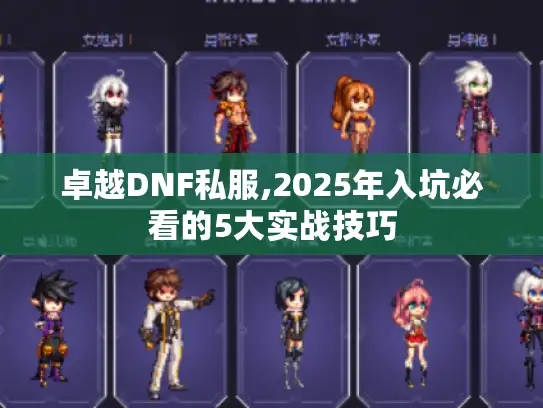 卓越DNF私服,2025年入坑必看的5大实战技巧