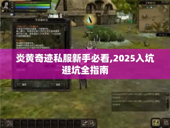 炎黄奇迹私服新手必看,2025入坑避坑全指南 炎黄奇迹私服新手必看,2025入坑避坑全指南