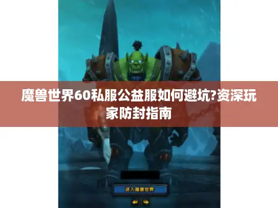 魔兽世界60私服公益服如何避坑?资深玩家防封指南
