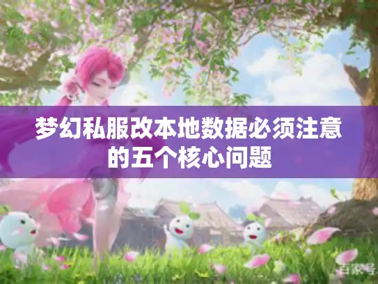 梦幻私服改本地数据必须注意的五个核心问题