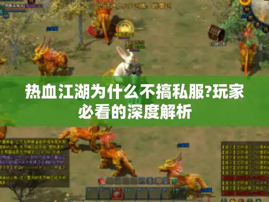 热血江湖为什么不搞私服?玩家必看的深度解析