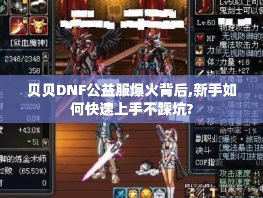 贝贝DNF公益服爆火背后,新手如何快速上手不踩坑?