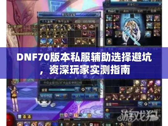 DNF70版本私服辅助选择避坑，资深玩家实测指南