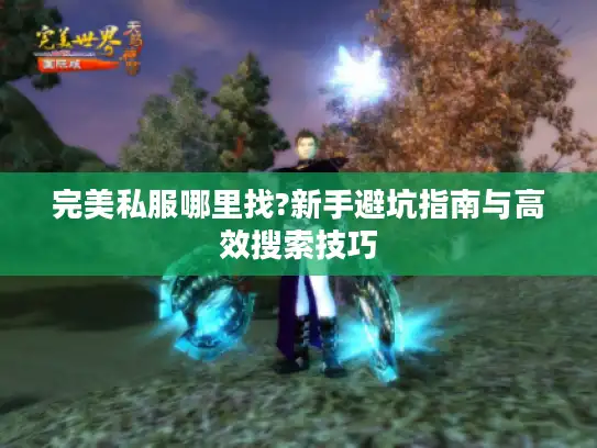 完美私服哪里找?新手避坑指南与高效搜索技巧