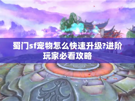 蜀门sf宠物怎么快速升级?进阶玩家必看攻略