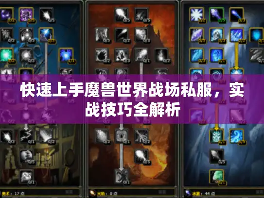 快速上手魔兽世界战场私服，实战技巧全解析