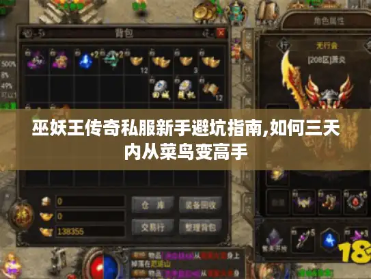 巫妖王传奇私服新手避坑指南,如何三天内从菜鸟变高手