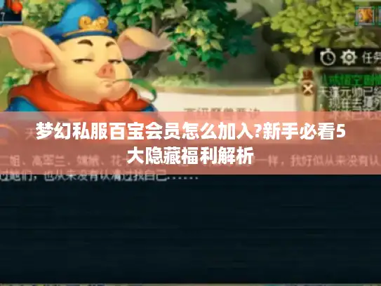 梦幻私服百宝会员怎么加入?新手必看5大隐藏福利解析