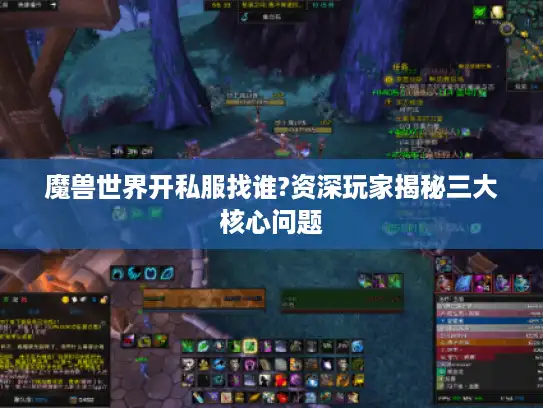 魔兽世界开私服找谁?资深玩家揭秘三大核心问题