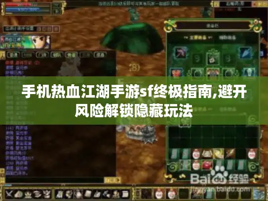 手机热血江湖手游sf终极指南,避开风险解锁隐藏玩法