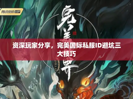 资深玩家分享，完美国际私服ID避坑三大技巧