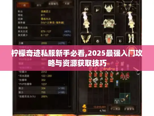 柠檬奇迹私服新手必看,2025最强入门攻略与资源获取技巧 柠檬奇迹私服新手必看,2025最强入门攻略与资源获取技巧