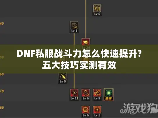 DNF私服战斗力怎么快速提升?五大技巧实测有效