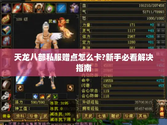 天龙八部私服赠点怎么卡?新手必看解决指南