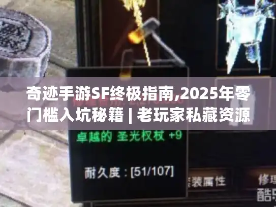 奇迹手游SF终极指南,2025年零门槛入坑秘籍 | 老玩家私藏资源大公开