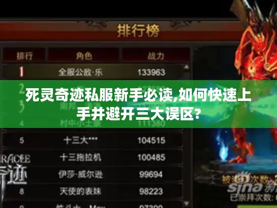 死灵奇迹私服新手必读,如何快速上手并避开三大误区?