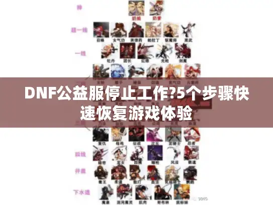 DNF公益服停止工作?5个步骤快速恢复游戏体验