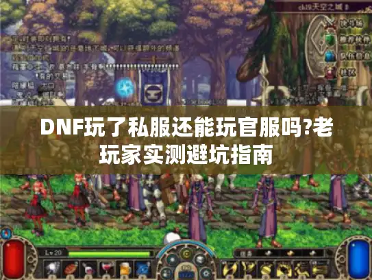 DNF玩了私服还能玩官服吗?老玩家实测避坑指南
