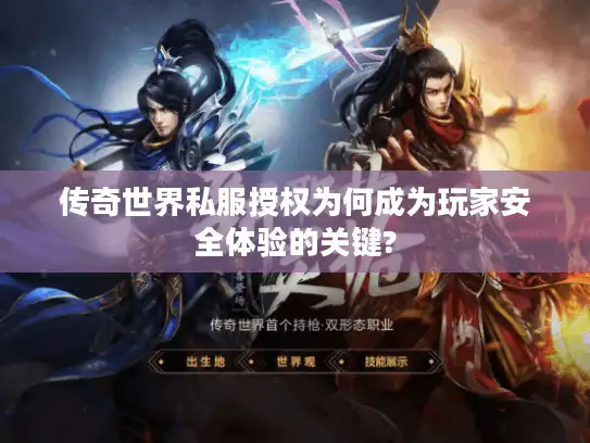 传奇世界私服授权为何成为玩家安全体验的关键?