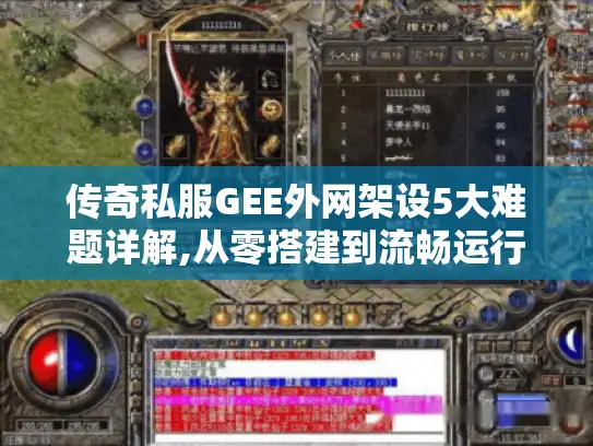传奇私服GEE外网架设5大难题详解,从零搭建到流畅运行 传奇私服GEE外网架设5大难题详解,从零搭建到流畅运行