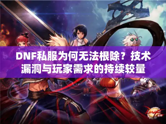 DNF私服为何无法根除？技术漏洞与玩家需求的持续较量