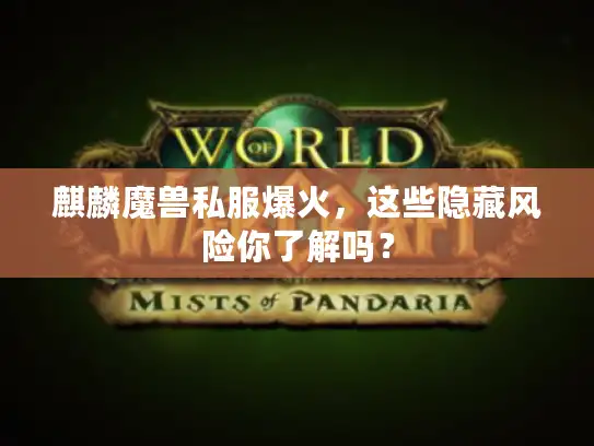 麒麟魔兽私服爆火,这些隐藏风险你了解吗? 麒麟魔兽私服爆火,这些隐藏风险你了解吗?