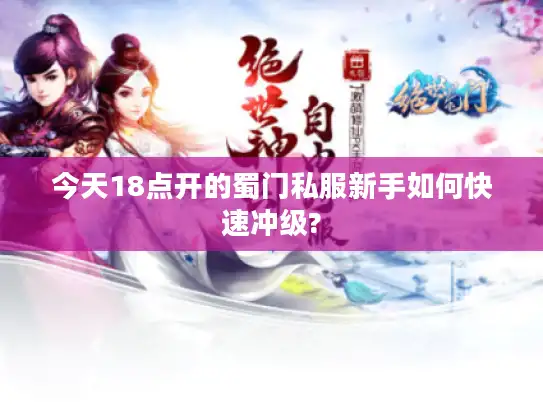 今天18点开的蜀门私服新手如何快速冲级?