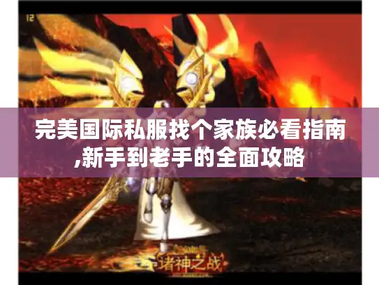 完美国际私服找个家族必看指南,新手到老手的全面攻略 完美国际私服找个家族必看指南,新手到老手的全面攻略