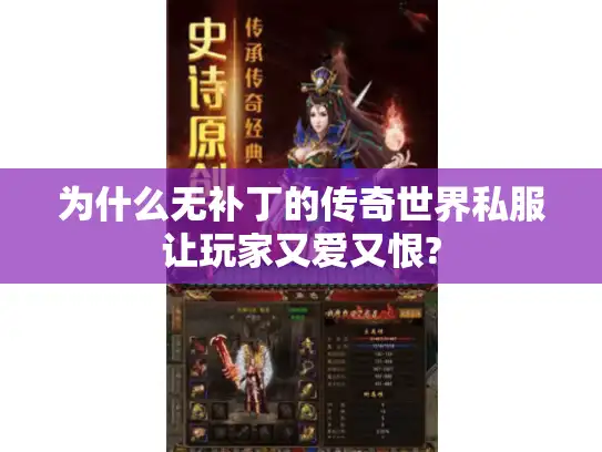 为什么无补丁的传奇世界私服让玩家又爱又恨?